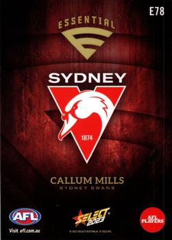 2023 Select AFL Footy Stars - Essentials #E78 Callum Mills Back
